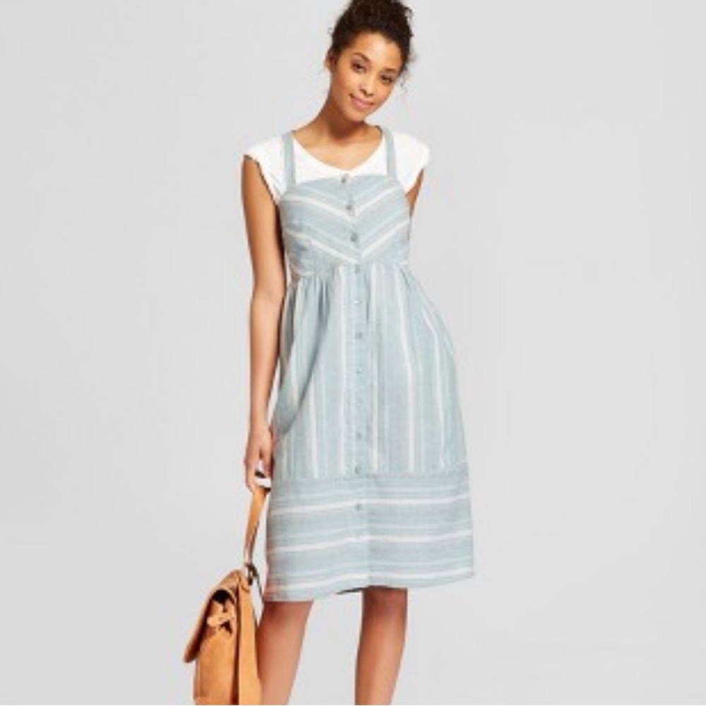 Button Front Linen Sundress